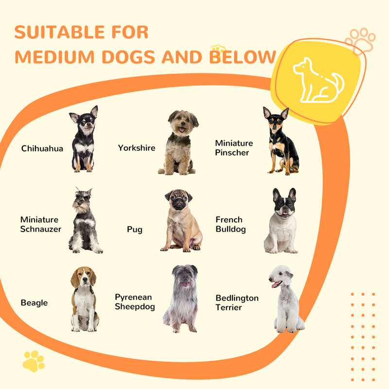 Indoor Dog Crate with Lockable Doors and Washable Cushion Doubles as Side Table White