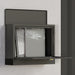 Wall Mounted Weatherproof Post Box with Viewing Windows and Lockable Door Easy Install, Black