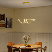 Ceiling Pendant Light with Adjustable Colour Temperatures Ideal for Living Room Gold Tone AOSOM