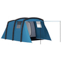 Inflatable Family Camping Tent Quick Pitch Waterproof Shelter with Living Area Blue