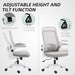 Grey Mesh Back Adjustable Swivel Office Chair with Lumbar Support by HOMCOM