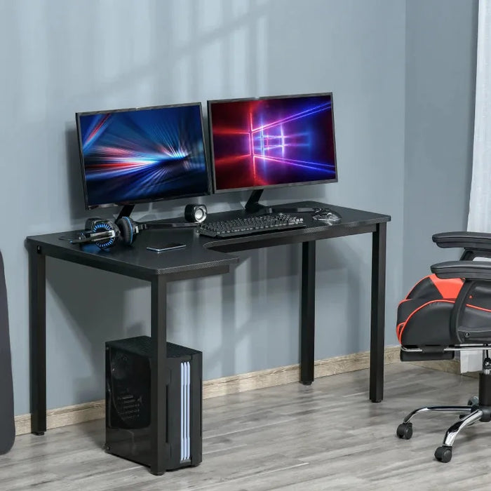 Space Saving Gaming Desk, Cable Management, 145 x 81 x 76cm