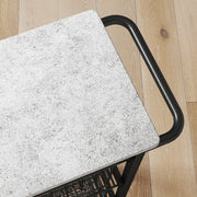 Mobile Kitchen Island with Five Storage Baskets and Lockable Wheels for Easy Movement Grey Black