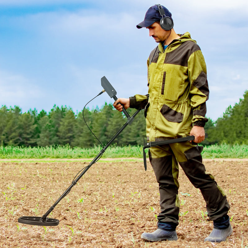 Metal Detector for Adults and Beginners with Waterproof Coil and LCD Display by Outsunny AOSOM