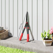 Heavy Duty Garden Hedge Shears 63cm with Sharp Blades and Comfort Grip for Easy Trimming