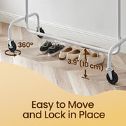 Heavy Duty Clothes Rail with Wheels and Extendable Rod Holds 286 kg by Songmics