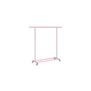 Heavy Duty Clothes Rail with Wheels in Jelly Pink for Bedroom or Laundry Room by Songmics