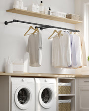 Wall Mounted Clothes Rail Heavy Duty holds up to 60 kg Ideal for Wardrobes and Garages by Songmics