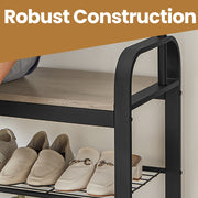 Hall Tree with Coat Rack and Shoe Bench for Entryway Storage and Organisation by Vasagle