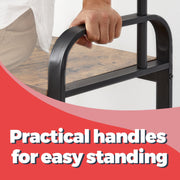 Hall Tree Coat Rack with Shoe Bench and 9 Removable Hooks for Entryway Storage by Vasagle
