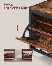 Coat Rack with Shelves and Shoe Storage for Entryway Hallway Organiser by Vasagle