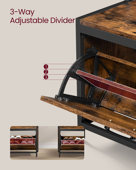 Coat Rack with Shelves and Shoe Storage for Entryway Hallway Organiser by Vasagle