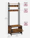 Coat Rack with Shelves and Shoe Storage for Entryway Hallway Organiser by Vasagle