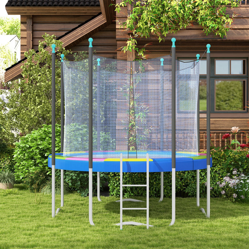 12FT Trampoline Spring Pad Waterproof UV Resistant Replacement Cover Multi-Coloured by SPORTNOW AOSOM