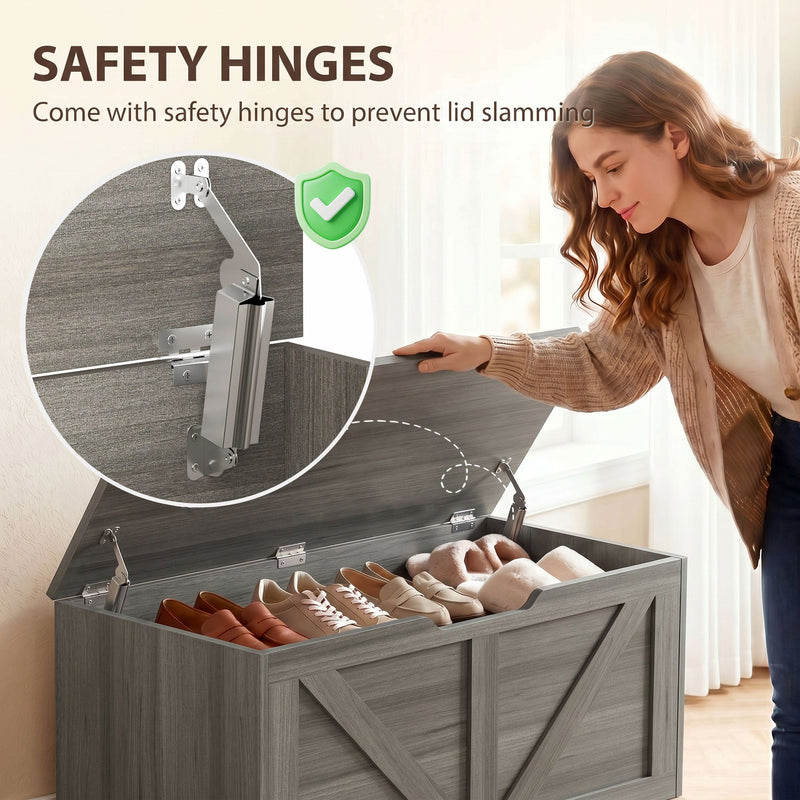 Storage bench 127L - Dark Grey