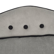 Small Dog Sofa Bed with Washable Cushion and Wooden Frame for Pets Up to S Size Grey