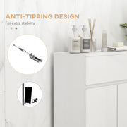 Freestanding Bathroom Storage Cabinet with Adjustable Shelf for Organised Spaces White