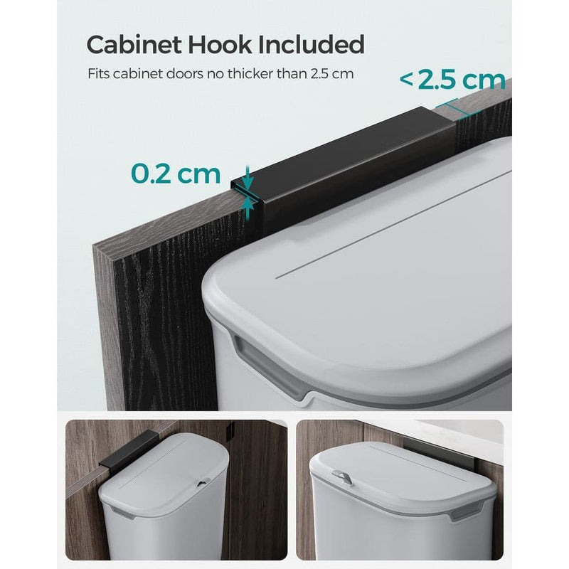 Songmics Hanging Bin with Lid For Kitchen