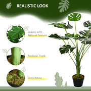 2 Pack Artificial Monstera Plants With Pots For Indoor Or Outdoor Decor 85cm Green