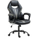 Image of a Height Adjustable Gaming Chair by Vinsetto. The chair has a swivel base with wheels.