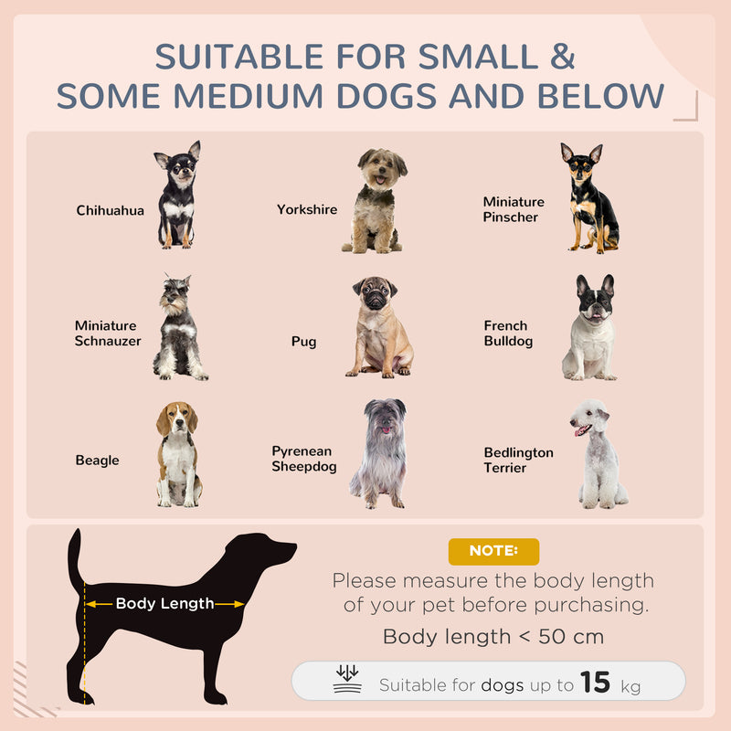 Dark Grey Wicker Dog House Rattan Pet Bed With Removable Cushion and Canopy by PawHut