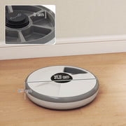 Automatic Cat Feeder With 6 Meal Scheduler and Ice Pack for Fresh Food White Grey AOSOM