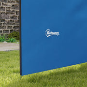 4 Pole Camping Windbreak With Steel Frame and Carry Bag For Beach or Caravan Use Blue AOSOM