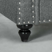 Mid Century Accent Armchair with Pocket Sprung Seat for Living Room Comfort Charcoal Grey