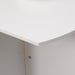 White 4 Seater Drop Leaf Dining Table Space Saving Design by HOMCOM