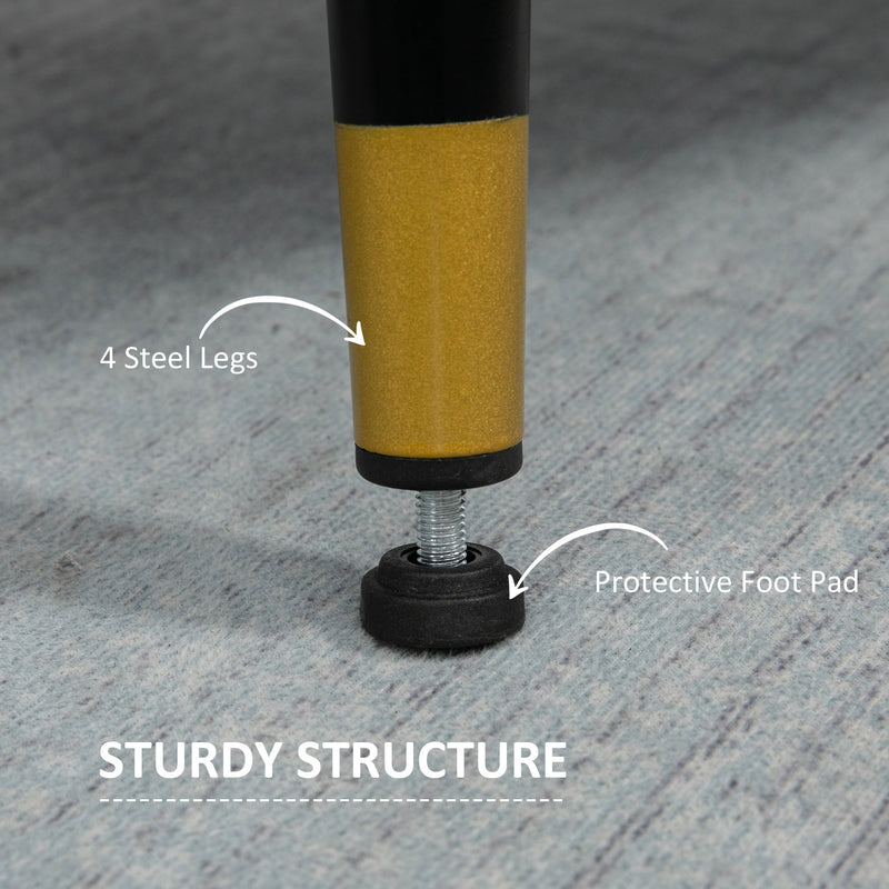 Modern Two Seater Sofa with Cushions and Steel Legs Ideal for Living Room Dark Blue