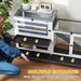 Wooden Rabbit Hutch with Run 2 Tier Guinea Pig Cage on Wheels 3 Trays 2 Openable Tops by PawHut
