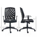 Image of a Homcom Black Mesh Back Height Adjustable Swivel Chair With Adjustable Arms For Home Office