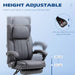 Image of a comfortable grey cloth office chairs on wheels with arms and adjustable head rest for home or office.