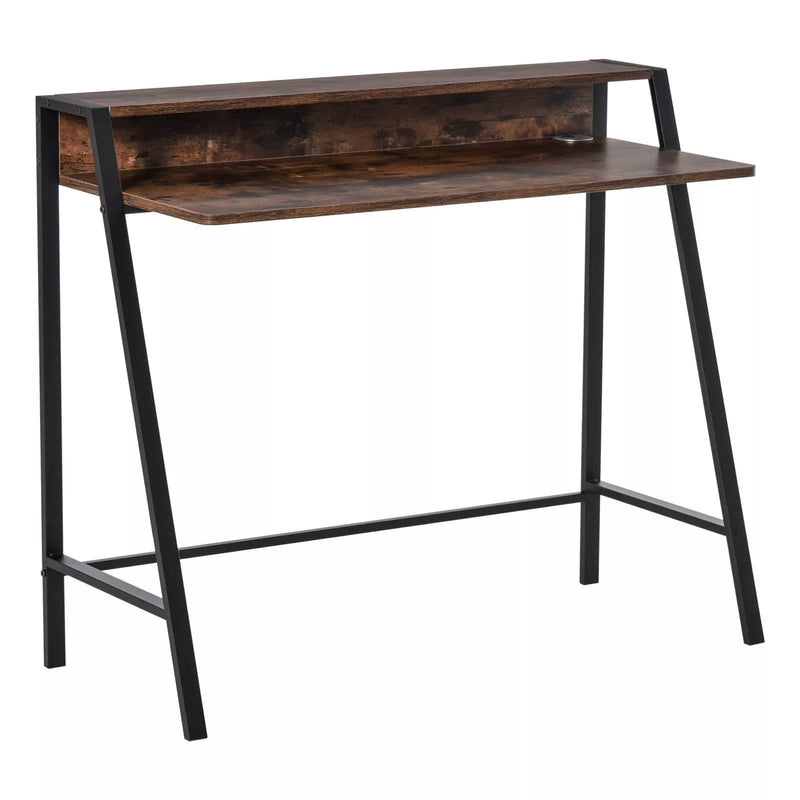 Image of a rustic brown desk for home office or study