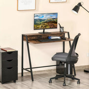 Image of a rustic brown desk for home office or study