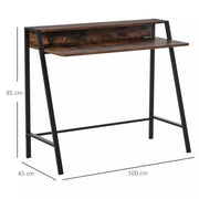 Image of a rustic brown desk for home office or study
