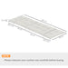 Light Grey Sun Lounger Cushions Set of 2 Thick Replacement Pads with Ties UPF20+ by Outsunny