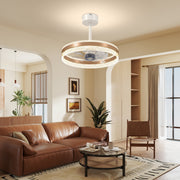 Gold Ceiling Fan with LED Light and Remote Control Ideal for Living Rooms