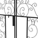 Black Metal Garden Arch With Double Gates for Climbing Plants and Weddings by Outsunny