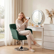 Swivel Lounge Chair Dark Green - image 8