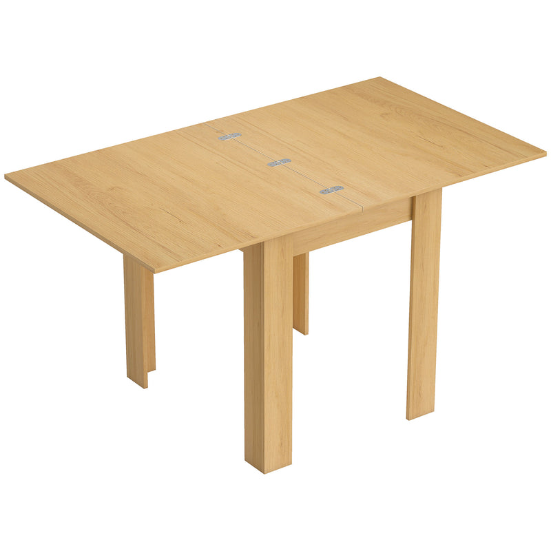 Compact Dining Table for Two Ideal for Small Kitchens or Flats White Wood Effect