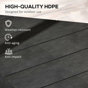 Black Heavy Duty Cantilever Parasol Base Weights Set of 4 Holds 80kg Sand or 60kg Water
