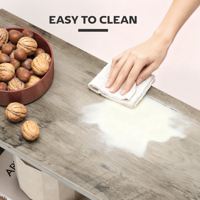 Slim S Shaped Side Table With 3 Storage Shelves Ideal For Small Spaces Grey