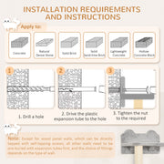 5 Piece Cat Wall Furniture Set with Perch House and Scratching Post for Climbing Grey