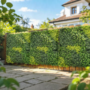 Artificial Plant Wall Panel for Privacy and Year Round Greenery Indoors or Outdoors Green Outsunny