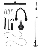 Cable Machine Pulley System with DIY Loading Weight Pin for Lat Pulldown by SPORTNOW AOSOM