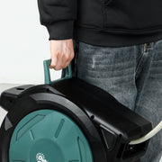 Wall Mounted 30m Retractable Garden Hose Reel With Auto Rewind and Spray Nozzle Green Outsunny