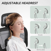 Black Ergonomic Mesh Swivel Office Chair for Home and Office by HOMCOM