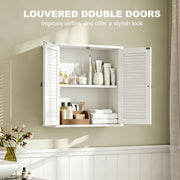 Bathroom Wall Cabinet White - image 4