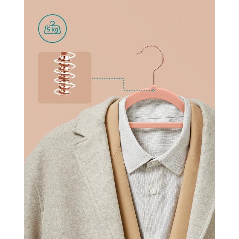 Rose Gold Clothes Hanger Set (Pack 30) by Songmics